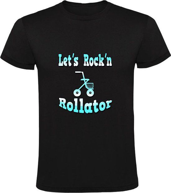 Sol's Let's rock'n rollator Heren T-shirt - Zwart - 5XL