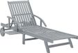 Maison Exclusive - Chaise longue de jardin avec coussin bois d'acacia massif