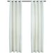 Rideaux occultants avec anneaux 2 pcs velours crème 140x175 cm