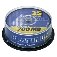 Platinum CD-R 80 min. 25 stuks in cakebox