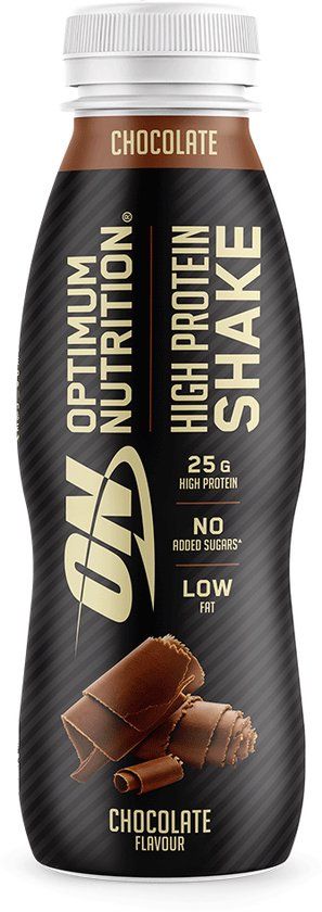 Optimum Nutrition High Protein Shake - Chocolade - Ready to Drink Whey Protein - 330 ml