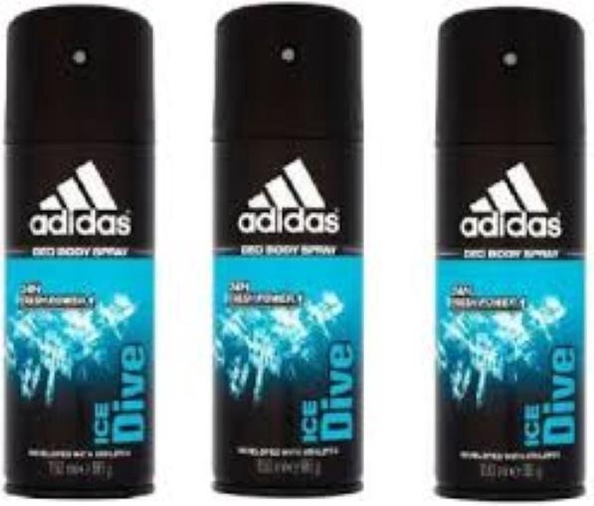 Adidas 3 stuks ice dive deodorant spray 150ml