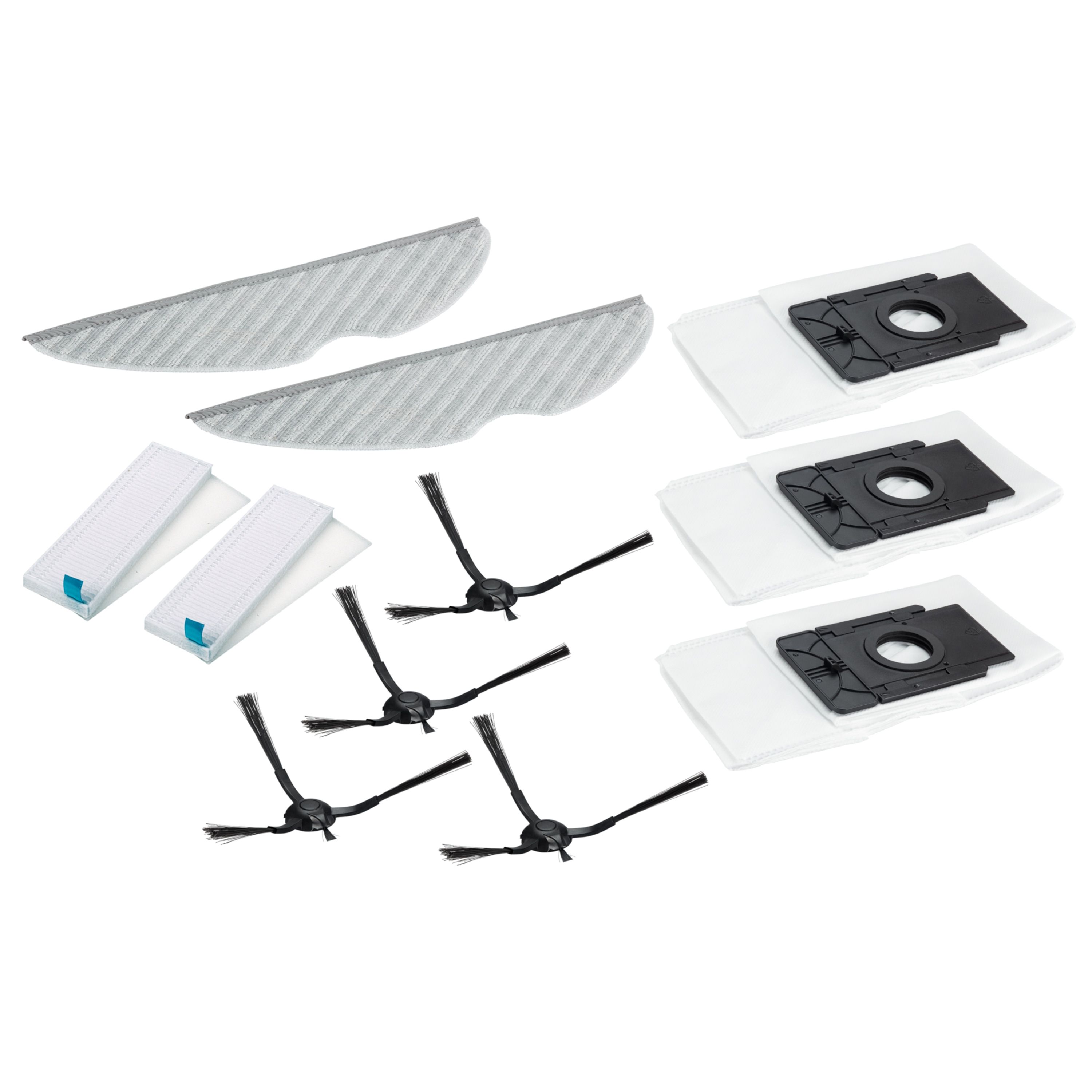 MEDION Robotstofzuiger Accessoireset X50 SW (MD 20004) - 2x mop, 2x filter, 4x zijborstel, 3x stofzak