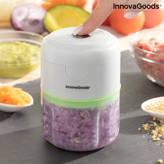 Innovagoods Echoppie - Oplaadbare en Draagbare Mini Snijder - Wit