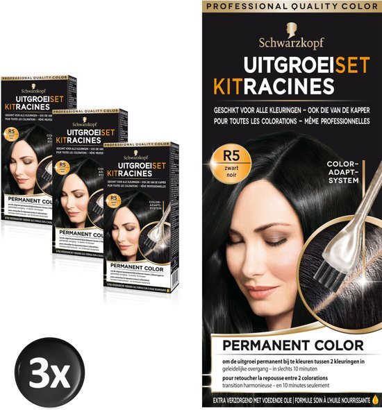 Schwarzkopf Vital Uitgroeiset Zwart Voordeelverpakking