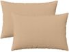 vidaXL Kussensloop 2 st HEERLEN Crèmekleurig 50 x 80 cm Stof