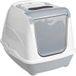 AniOne Kattenbak Flip Cat S lichtgrijs