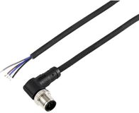 Tru Components TC-12833144 Sensor/actuator aansluitkabel M12 5-polig haaks 10 m zwart