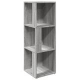VidaXL Hoekkast 33x33x100 cm bewerkt hout grijs sonoma eikenkleurig