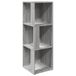 VidaXL Hoekkast 33x33x100 cm bewerkt hout grijs sonoma eikenkleurig
