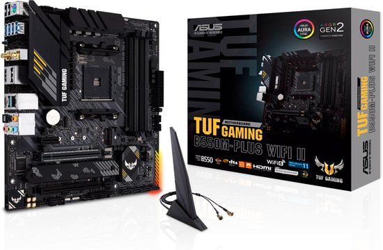 ASUS TUF GAMING B550M-PLUS WIFI II - Moederbord - Socket AM4 - Micro-ATX