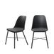 Drawer Giga Living Whistler Eetkamerstoel Zwart - Set van 2