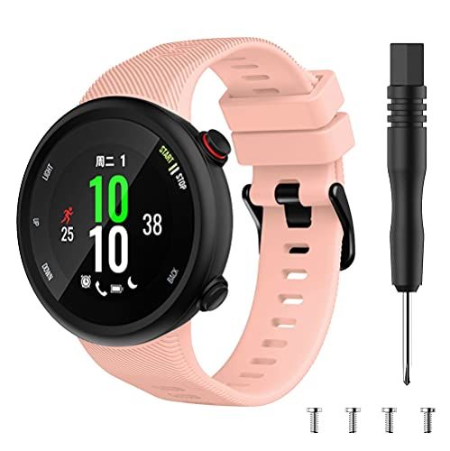 Classicase Garmin Classicase compatibel met Garmin Forerunner 45 / Forerunner 45S / Swim 2 Watch Strap, Soft Silicone Classic Sport Replacement Watch Band (Pattern 9)
