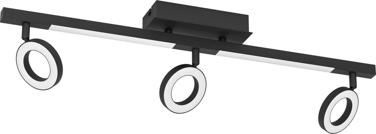EGLO Cardillio 2 Spot - LED - 38,5 cm - Zwart - Aluminium