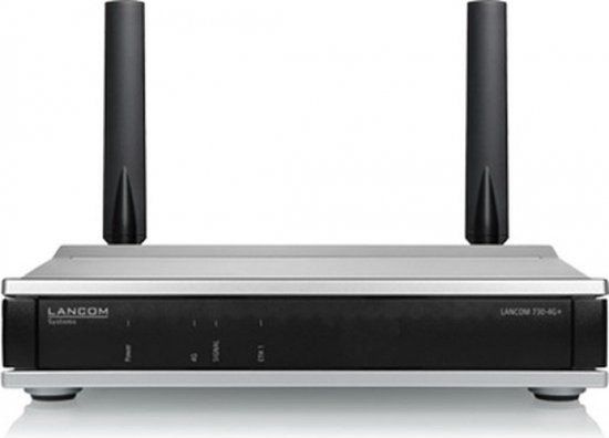 Lancom Systems 730-4G+ Draadloze Router | Gigabit Ethernet | Zwart/Grijs
