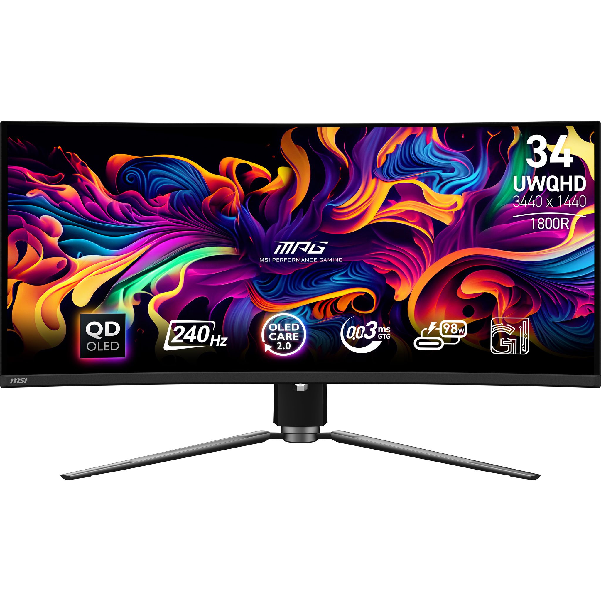 MSI MPG 341CQPX QD-OLED 34" UltraWide Gaming Monitor