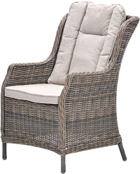 Garden Impressions Marbella Tuinstoel - Gobi Sand - Wicker - Incl. Cushion