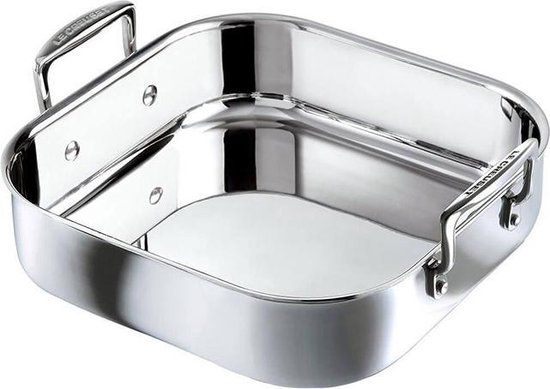 Le Creuset Magnetik Braadslede - 26 cm - RVS - Vierkant