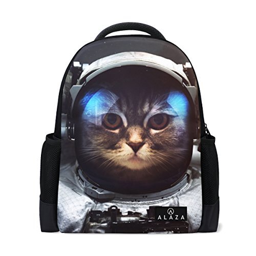 My Daily Mijn dagelijkse ruimte dappere kat astronaut rugzak 14 inch laptop dagtas boekentas voor Travel College School