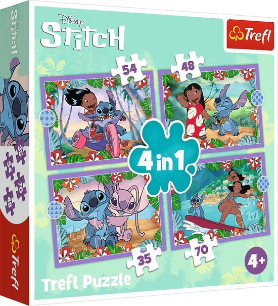 Trefl 4in1 Lilo & Stitch Puzzle - 48 Pieces