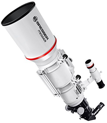 Bresser Messier AR-102s/600 Telescoop, optische buis met 2,5 inch hexafoc-oculair, universeel roestvrijstalen klemoppervlak voor montage, geoptimaliseerde zoekhouder en camerahouder, wit