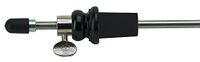 GEWA 413639 Cellostachel standaard, stekel voor cello, conus 25/27 mm, metalen buisstaaf Ø 10 mm, lengte 52 cm, ebbenhouten lamp