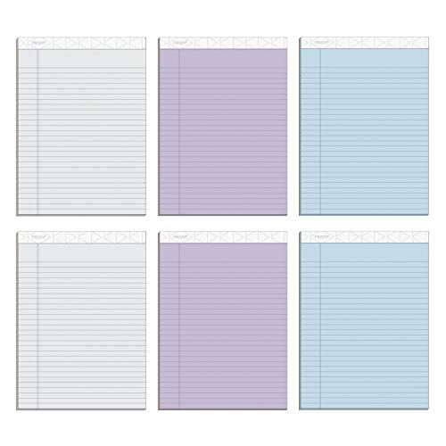 TOPS Prism+ Writing Pads - 8.5" x 11.75" - Assorted Colors - 6 Pack