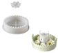 Adventskalender moule en silicone, 2 pièces, forme d'étoile, blanc, adapté pour plâtre et résine
