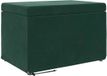 vidaXL Kruk Donkergroen 61 x 41 x 40 cm Velvet en Gefabriceerd Hout
