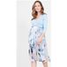 Seraphine Maternity Robe Habillée Bleue
