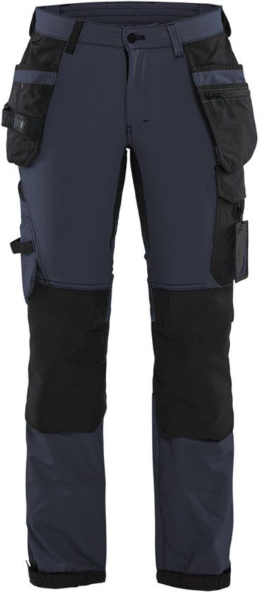 Blåkläder Dames 4-weg stretch werkbroek 7192-1645 - Donker marineblauw/Zwart - C32