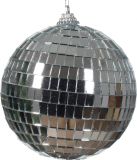Decoris Kerstballen foam d10l10 cm zilver kerst