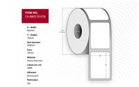 Capture CA-880170-076 printeretiket Wit 10,2 x 7,6 cm