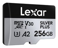 Lexar Professional SILVER PLUS 256GB MicroSDXC - 205MB/s Read, 150MB/s Write