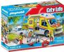 PLAYMOBIL Ambulance avec lumière et son, City Action : Pompiers, set de jeu 71202