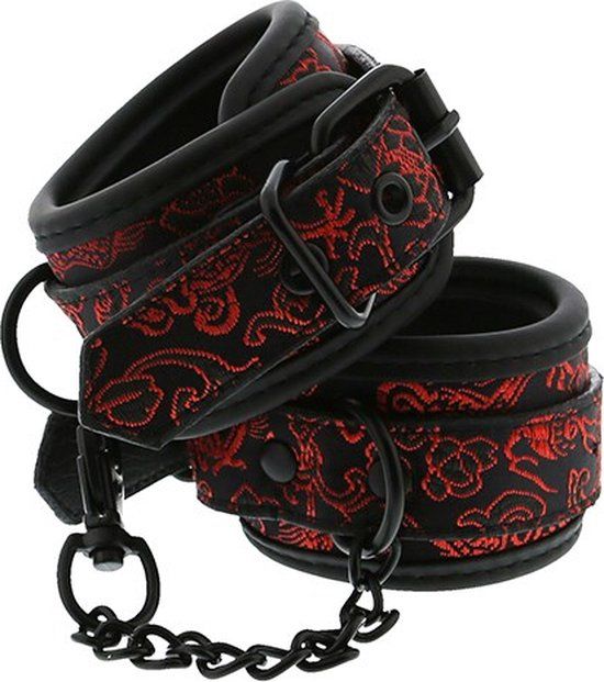 Blaze Deluxe Handboeien - Zwart - Gespsluiting