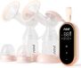 OEM Jeghi® Elektrische Borstkolf - Roze - Dubbelzijdig - Draagbaar - LED Display - incl. Opbergtas