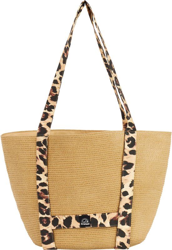 Protest PRTNaira Shopper Dames Riet Dierenprint Fudge Camel