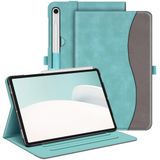 FINTIE Hoesje voor Samsung Galaxy Tab S9 FE 10,9 Inch/Galaxy Tab S9 11 Inch 2023, Multi-Angle Viewing Beschermhoes met Zak, Auto Sleep/Wake, Denim Turkoois