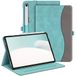 FINTIE Hoesje voor Samsung Galaxy Tab S9 FE 10,9 Inch/Galaxy Tab S9 11 Inch 2023, Multi-Angle Viewing Beschermhoes met Zak, Auto Sleep/Wake, Denim Turkoois