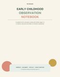 Early Childhood Observation Notebook