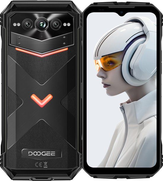 DOOGEE V-Max Plus NL – Robuuste Smartphone – 6.58inch – 5G – 16GB+20GB RAM – 512GB ROM – 200MP AI – 22000mAh – Android 14.0 – Zwart