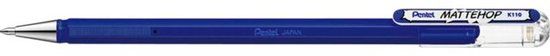 Pentel Gelschrijver K110 Mattehop M Blauw | 12 stuks