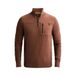 PME Legend pull en tricot regular fit en coton - cognac