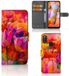 B2Ctelecom Hoesje Samsung Galaxy M11 | A11 Tulips