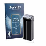 Savvies Screenprotector voor Anker Prime A110A 300W - Folie Beschermfolie transparant volledig dekking 4 Stuks
