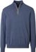 Casa Moda Heren Half Zip Trui Blauw Katoen L