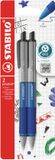 STABILO pointball - Balpen - Blauw - 2 Stuks