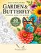 Livre de coloriage facile et relaxant pour jardins et papillons pour seniors