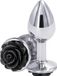 NS Novelties - Rose Buttplug Small - Black Metal
